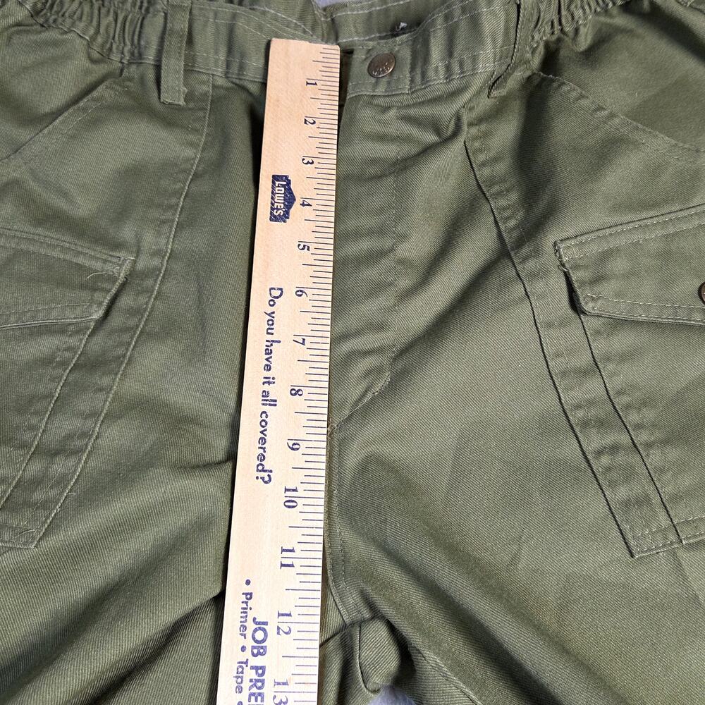 Boy Scouts of America Pants Mens 30x30 Green Good Vintage Uniform Cargo BSA - Picture 3 of 9